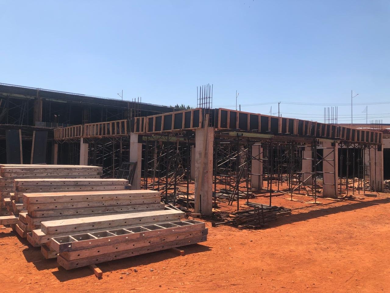 Foto da obra em 01/09/2025