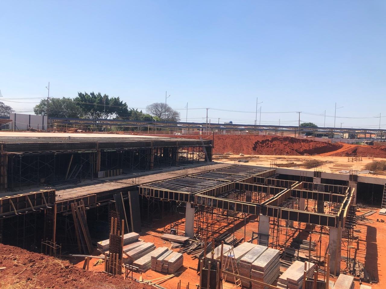 Foto da obra em 01/09/2025