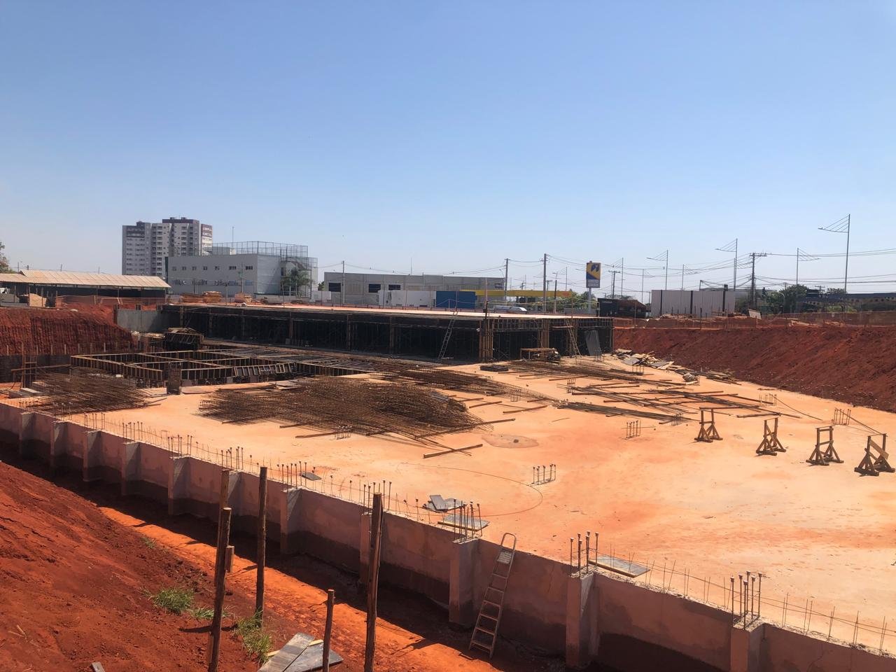 Foto da obra em 01/09/2025