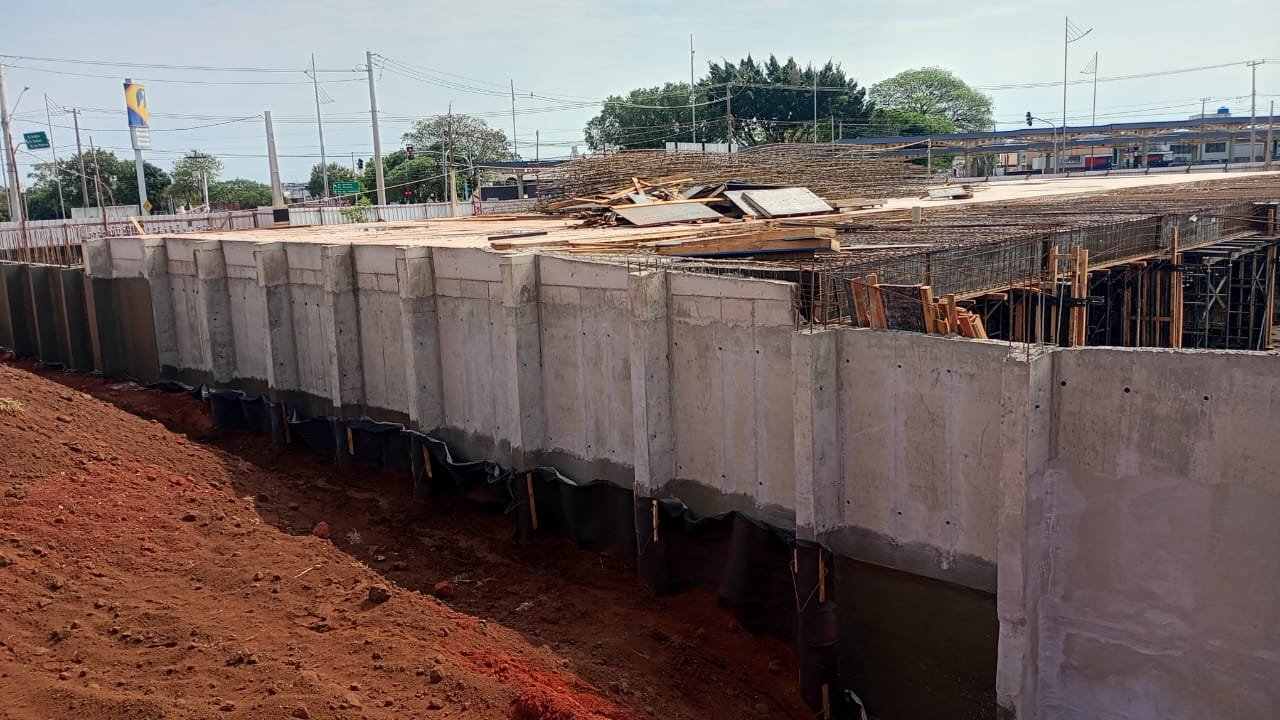 Foto da obra em 01/09/2025