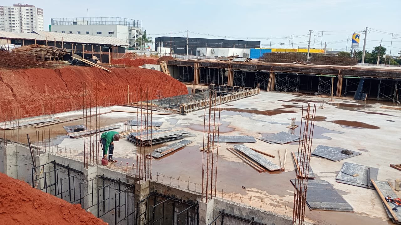 Foto da obra em 01/09/2025
