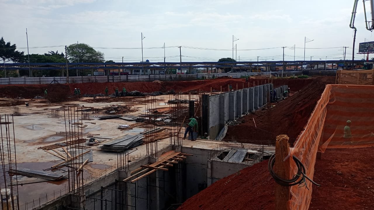 Foto da obra em 01/09/2025