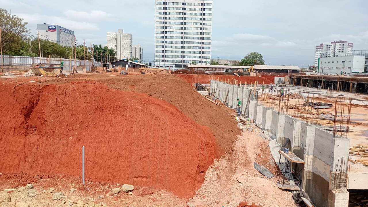 Foto da obra em 01/09/2025