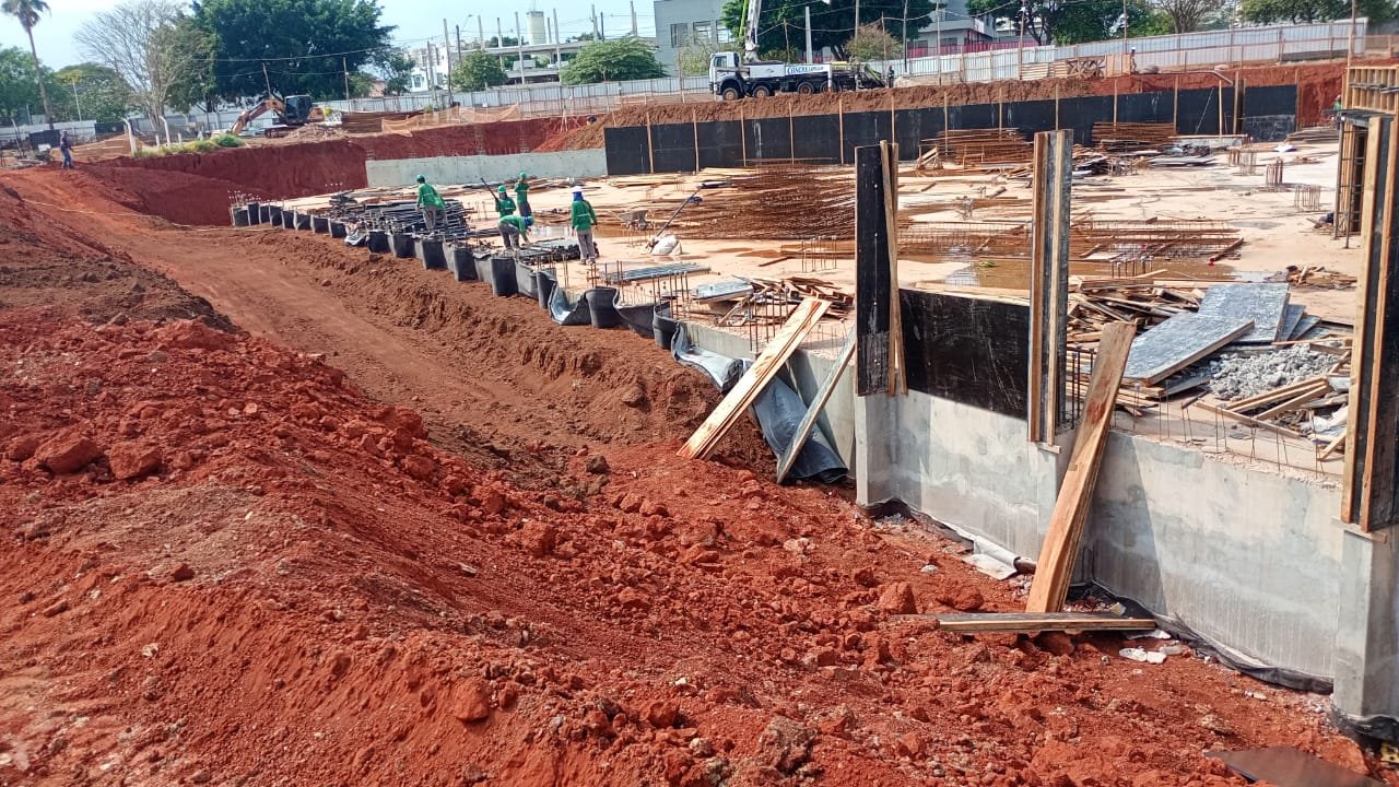 Foto da obra em 01/09/2025