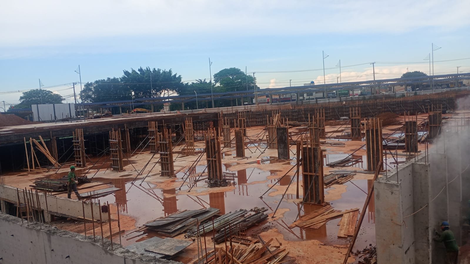 Foto da obra em 01/10/2025