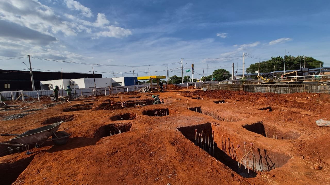 Foto da obra em 01/11/2025