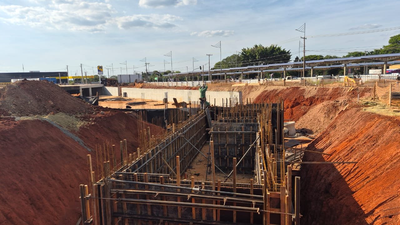 Foto da obra em 01/11/2025