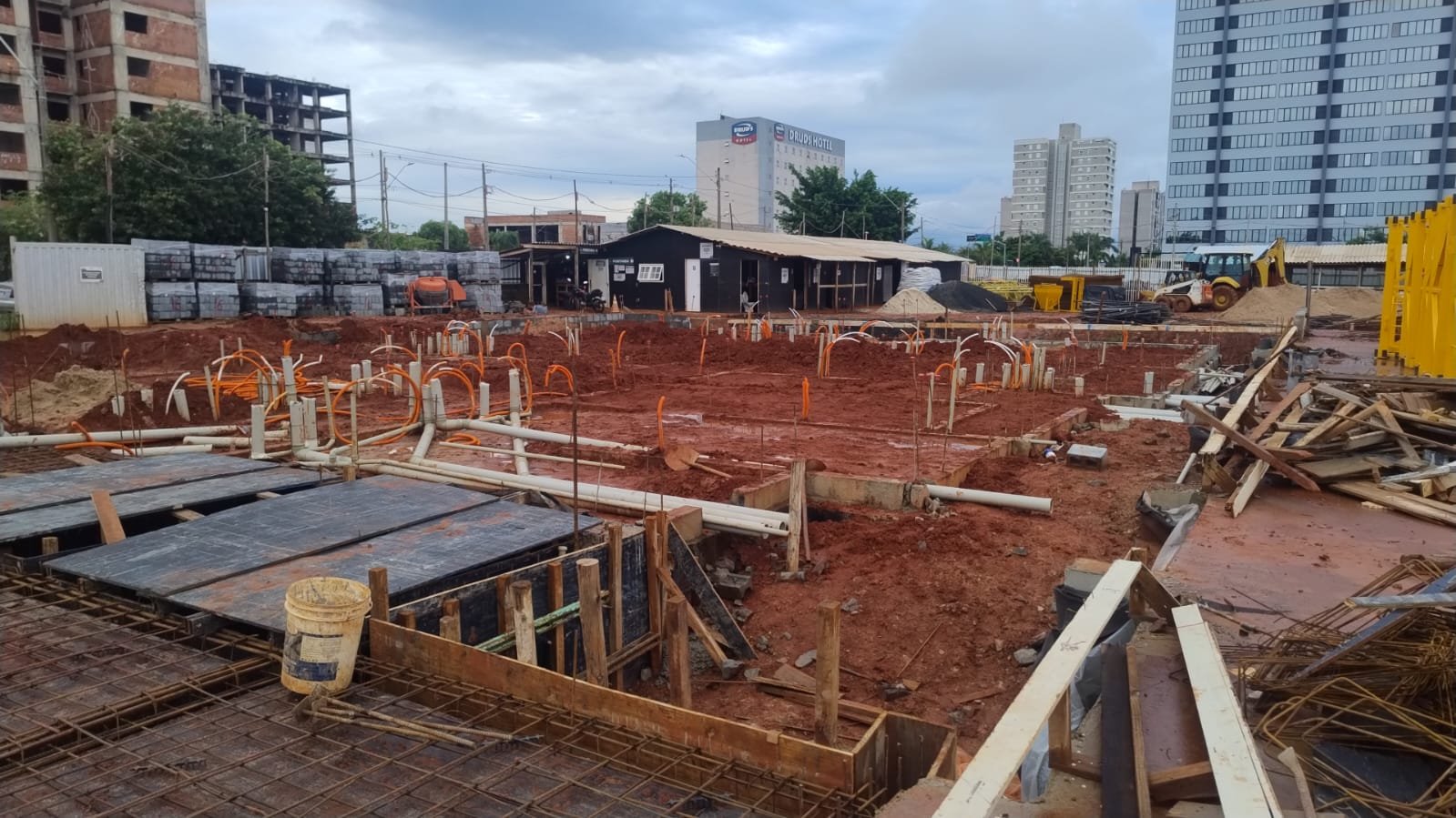 Foto da obra em 01/03/2026