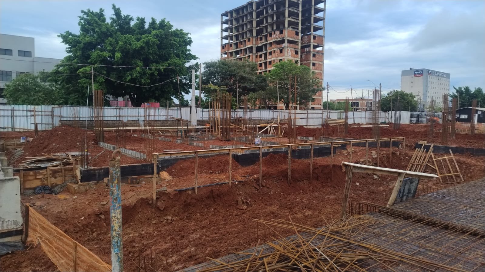 Foto da obra em 01/03/2026