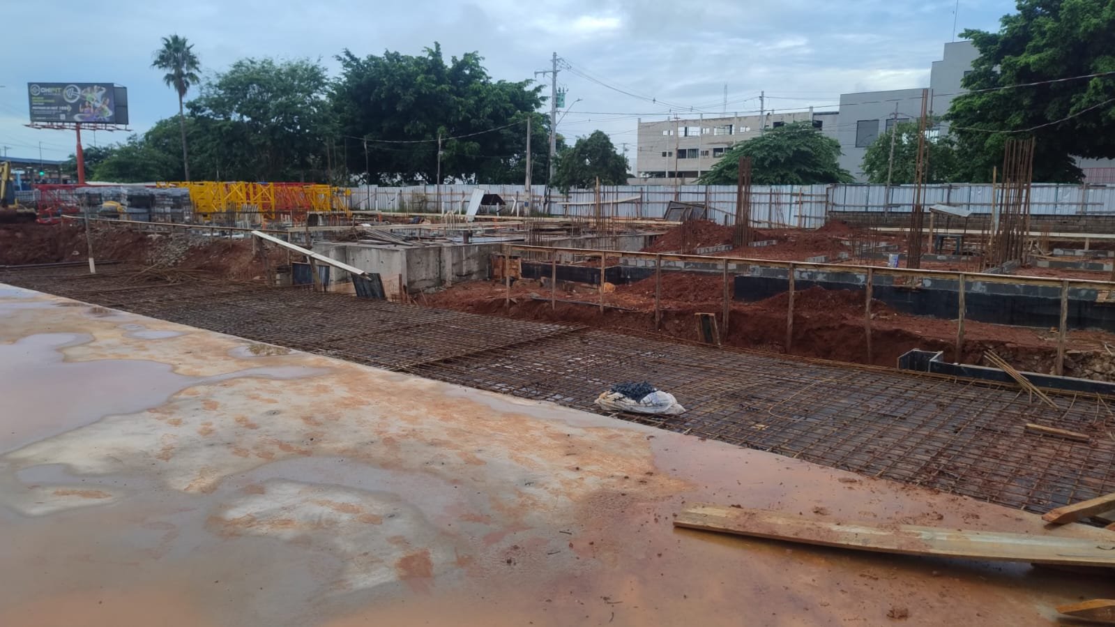 Foto da obra em 01/03/2026