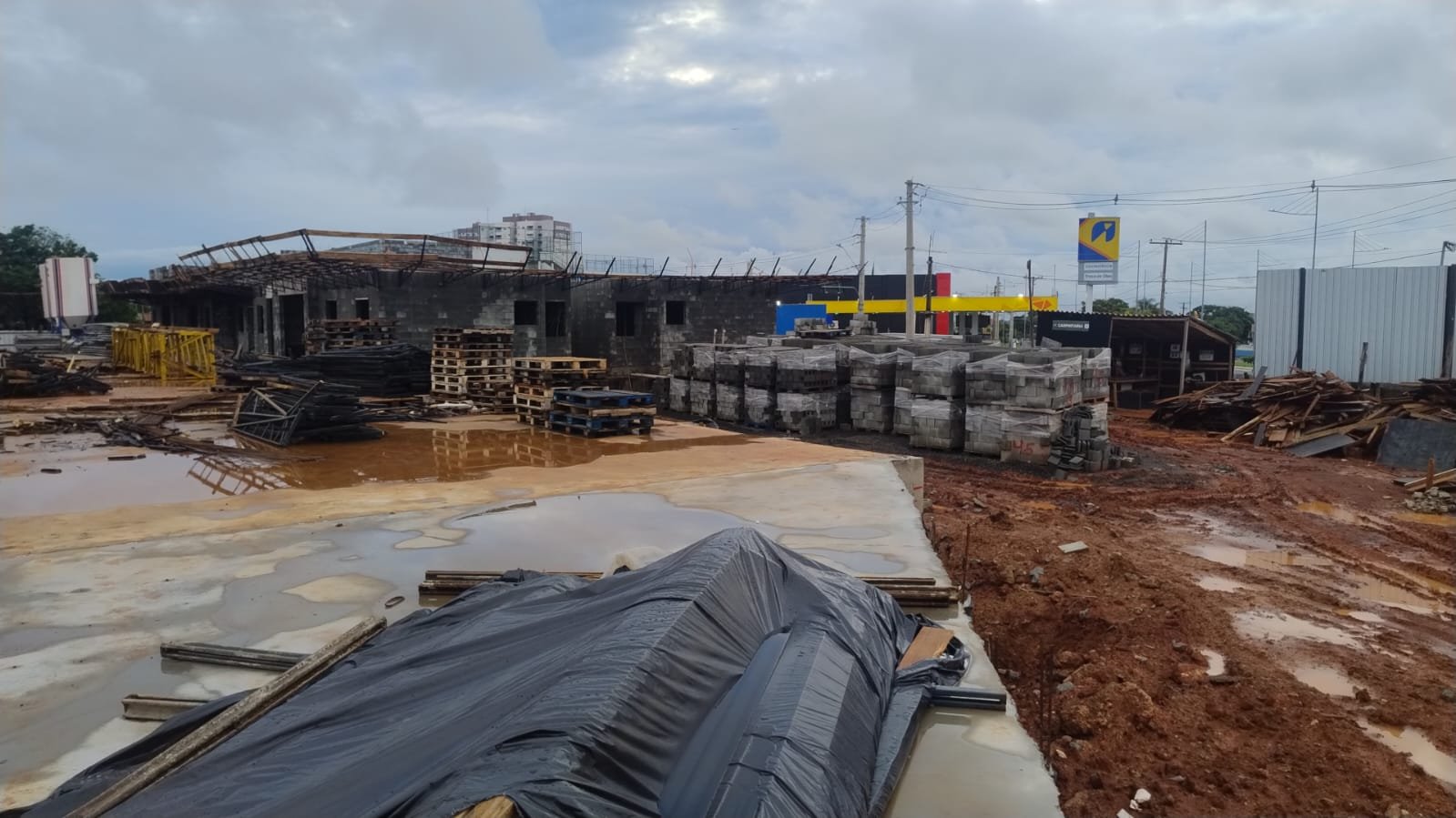 Foto da obra em 01/03/2026