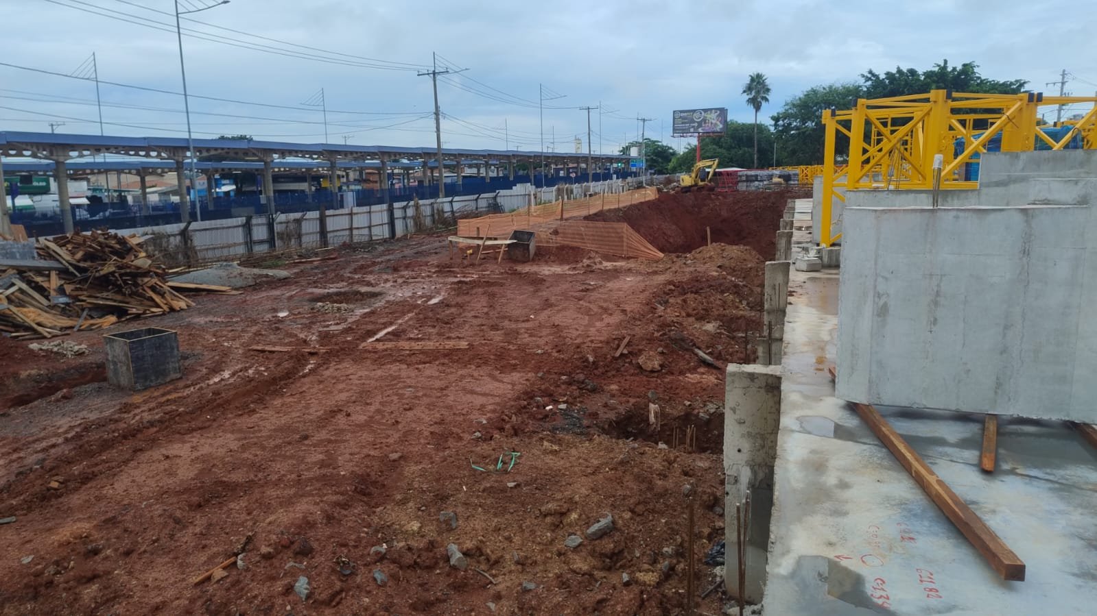 Foto da obra em 01/03/2026