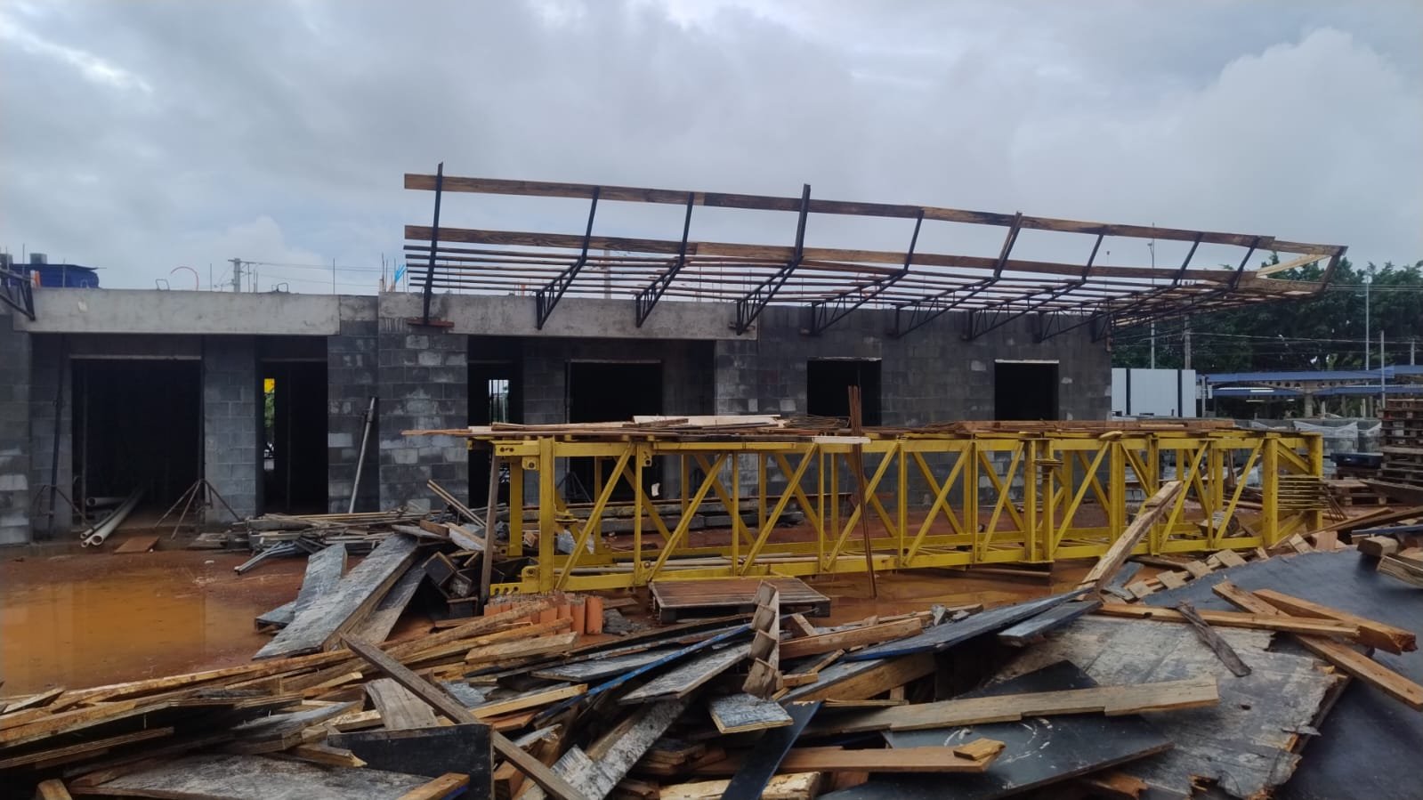 Foto da obra em 01/03/2026