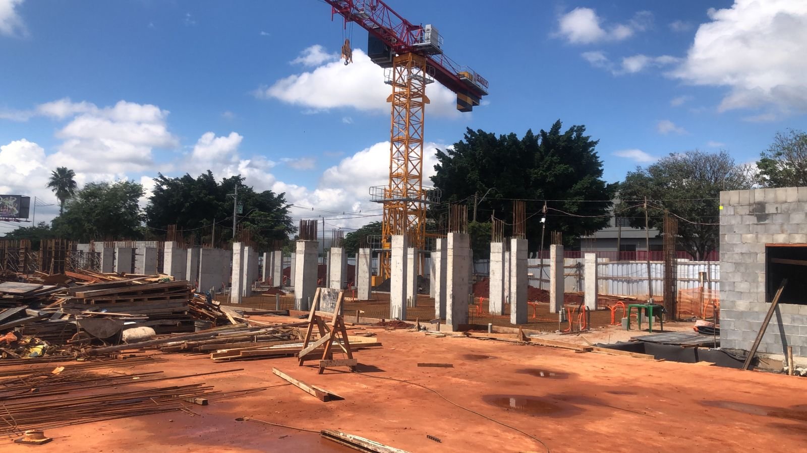 Foto da obra em 01/04/2026
